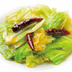 キャベツの唐辛子炒め