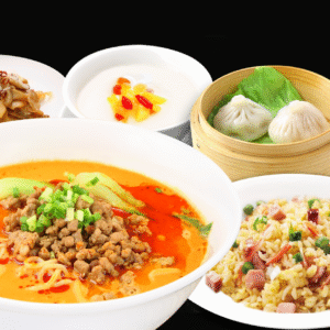 四川本場担々麵と半チャーハンセット