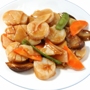 ホタテのXO酱炒め