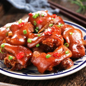 豚足の醬油煮込み