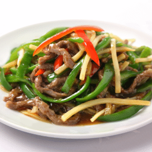 豚肉とピーマン細切り炒め